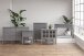 Beistelltisch >Ragnhild< in Grau, MDF/Farbe/Holz - 55x71x39cm (BxHxT)