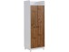 Kleiderschrank >Rebecka< in Weiß, MDF - 62x180x60cm (BxHxT)