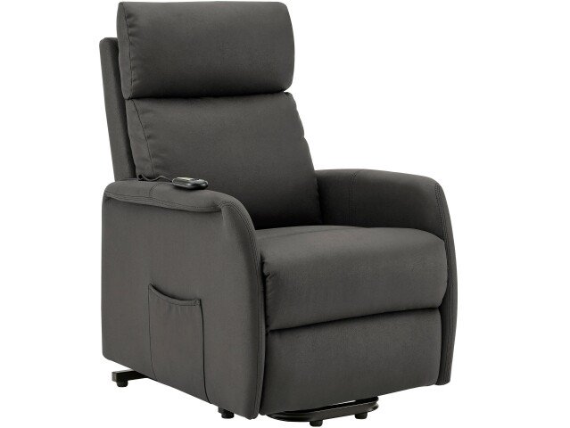 TV-Sessel >Toril< in Grau, Stoff - 66x156x89cm (BxHxT)