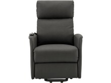 TV-Sessel >Toril< in Grau, Stoff - 66x156x89cm (BxHxT)