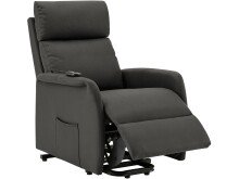 TV-Sessel >Toril< in Grau, Stoff - 66x156x89cm (BxHxT)