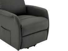 TV-Sessel >Toril< in Grau, Stoff - 66x156x89cm (BxHxT)