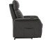 TV-Sessel >Toril< in Grau, Stoff - 66x156x89cm (BxHxT)