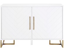 Kommode >Tiril< in Weiß, Metall,Farbe - 120x80x48cm (BxHxT)