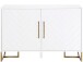 Kommode >Tiril< in Weiß, Metall,Farbe - 120x80x48cm (BxHxT)