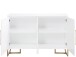 Kommode >Tiril< in Weiß, Metall,Farbe - 120x80x48cm (BxHxT)