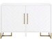 Kommode >Tiril< in Weiß, Metall,Farbe - 120x80x48cm (BxHxT)