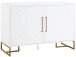 Kommode >Tiril< in Weiß, Metall,Farbe - 120x80x48cm (BxHxT)