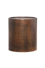 Couchtisch >Synne< in Kupfer, Metall - 41x46x41cm (BxHxT)
