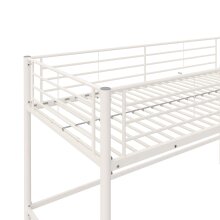 Hochbett >Tore< in Weiß, Metall - 207x129x130cm (BxHxT)