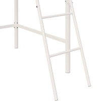 Hochbett >Tore< in Weiß, Metall - 207x129x130cm (BxHxT)