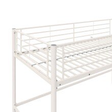 Hochbett >Tore< in Weiß, Metall - 207x129x130cm (BxHxT)