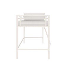 Hochbett >Tore< in Weiß, Metall - 207x129x130cm (BxHxT)