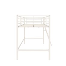 Hochbett >Tore< in Weiß, Metall - 207x129x130cm (BxHxT)