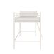 Hochbett >Tore< in Weiß, Metall - 207x129x130cm (BxHxT)