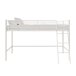 Hochbett >Tore< in Weiß, Metall - 207x129x130cm (BxHxT)