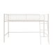 Hochbett >Tore< in Weiß, Metall - 207x129x130cm (BxHxT)