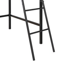 Hochbett >Tore< in Schwarz, Metall - 207x129x130cm (BxHxT)