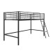 Hochbett >Tore< in Schwarz, Metall - 207x129x130cm (BxHxT)