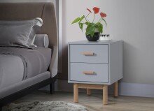 Kommode >Orvar< in Grau - 40x55x44cm (BxHxT)