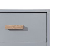 Kommode >Orvar< in Grau - 40x55x44cm (BxHxT)