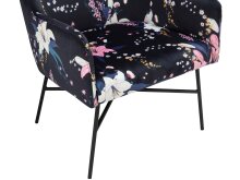 Stuhl >Kaj< in Blau, Samt/Metall - 64x76x62cm (BxHxT)