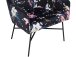 Stuhl >Kaj< in Blau, Samt/Metall - 64x76x62cm (BxHxT)