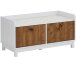 Sitzbank >Rebecka< in Weiß, MDF - 92x46x45cm (BxHxT)
