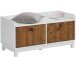 Sitzbank >Rebecka< in Weiß, MDF - 92x46x45cm (BxHxT)