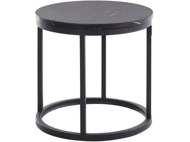 Couchtisch >Trygve< in Schwarz, MDF - 50x46x50cm (BxHxT)