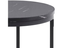 Couchtisch >Trygve< in Schwarz, MDF - 50x46x50cm (BxHxT)