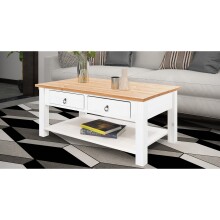 Couchtisch >Tine< in Weiß, Kiefer - 110x45x60cm (BxHxT)