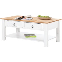Couchtisch >Tine< in Weiß, Kiefer - 110x45x60cm (BxHxT)