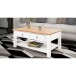 Couchtisch >Tine< in Weiß, Kiefer - 110x45x60cm (BxHxT)