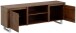 TV-Bank >Ludvig< in Braun, Kiefer/Metall - 160x55x40cm (BxHxT)