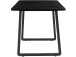 Esstisch >Kjellfrid< in Schwarz, MDF/Metall - 160x76x90cm (BxHxT)