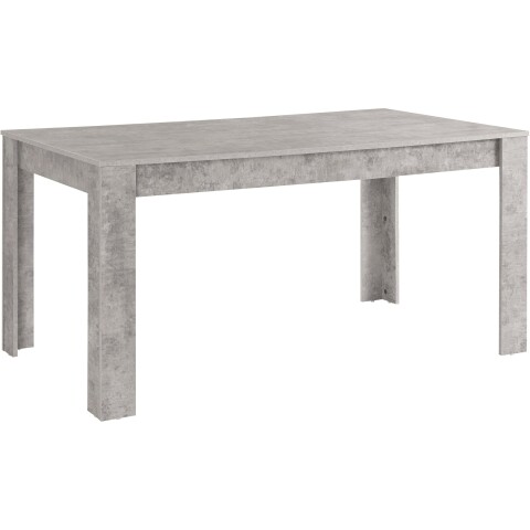Esstisch >Egil< in Grau, MDF - 160x75x90cm (BxHxT)
