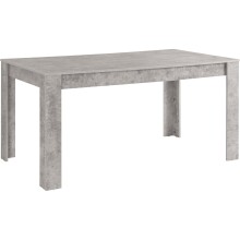 Esstisch >Egil< in Grau, MDF - 160x75x90cm (BxHxT)