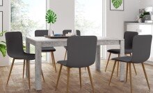 Esstisch >Egil< in Grau, MDF - 160x75x90cm (BxHxT)