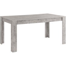 Esstisch >Egil< in Grau, MDF - 160x75x90cm (BxHxT)