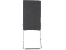 Freischwinger 2er-Set >Erland< in Grau, Stoff – 44x98x52cm (B/H/T)