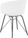 Esszimmerstuhl 2er-Set >Freja< in Weiß, Kunststoff/PU - 54x78x53cm (B/H/T)