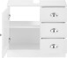 Waschbeckenunterschrank >Emrik< in Weiß - 60x55x30cm (BxHxT)