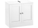 Waschbeckenunterschrank >Emrik< in Weiß - 60x55x30cm (BxHxT)