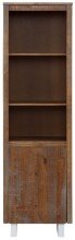 Bücherregal >Ludvig< in Braun, Kiefer/Metall -...