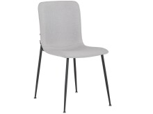 Küchenstuhl 2er-Set >Hilda< in Grau, Stoff - 56x83x43cm (B/H/T)