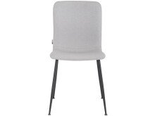 Küchenstuhl 2er-Set >Hilda< in Grau, Stoff - 56x83x43cm (B/H/T)