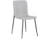 Küchenstuhl 2er-Set >Hilda< in Grau, Stoff - 56x83x43cm (B/H/T)