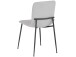 Küchenstuhl 2er-Set >Hilda< in Grau, Stoff - 56x83x43cm (B/H/T)