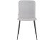 Küchenstuhl 2er-Set >Hilda< in Grau, Stoff - 56x83x43cm (B/H/T)